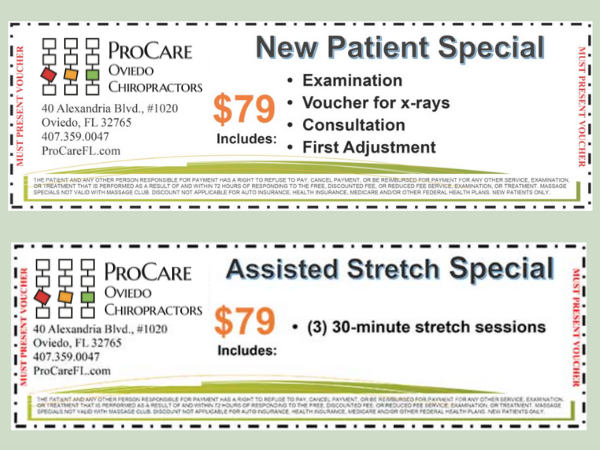 Chiropractic Care Specials in Oviedo